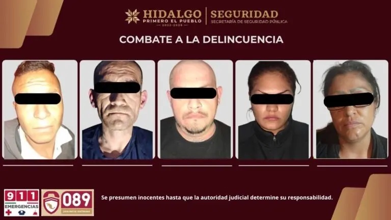 SSPEH Desmantela Dos Puntos de Venta de Droga en Colonias Jorge Rojo Lugo y la Palma en Pachuca