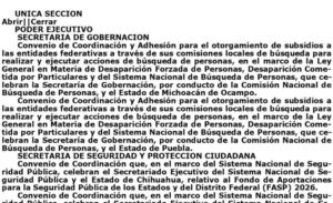 La Comisión Local de Búsqueda Contará en 2026, Con Un Presupuesto Total de 25.6 Millones de Pesos.