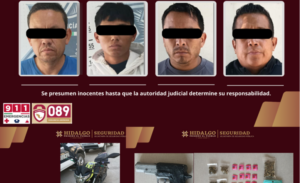 Dos robos frustrados en Atitalaquia: SSPH asegura a cuatro presuntos responsables