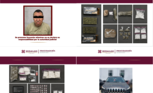 Elementos de la Agencia de Investigación Criminal detuvieron en Tlaxcoapan a un hombre en Posesión De Estupefacientes Y Cartuchos de Arma de Fuego