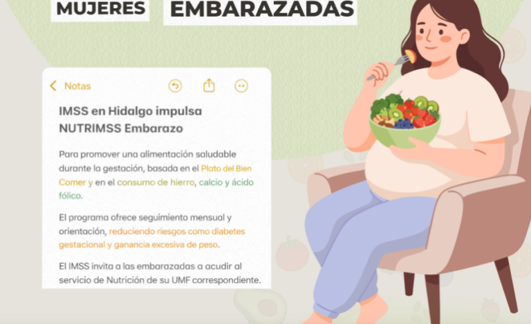 Impulsa IMSS Hidalgo Una Mejor Alimentación En Mujeres Embarazadas