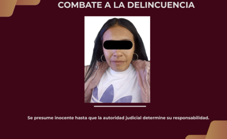 Policía Estatal Asegura En Pachuca a Presunta Implicada en Esquema “Gota a Gota”