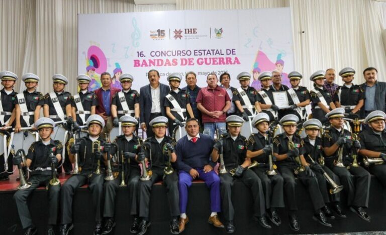 Realiza IHE 16º Concurso Estatal de Bandas de Guerra