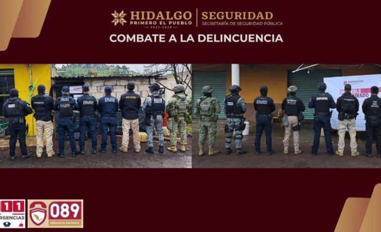 Desarticula SSPH dos centros de almacenamiento ilegal de hidrocarburo en Singuilucan