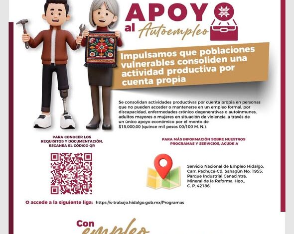 Hidalgo fortalece su política laboral mediante la convocatoria del programa “Fortalecimiento de la Vinculación y Movilidad Laboral, Primero el Pueblo”, impulsado por la Secretaría del Trabajo y Previsión Social