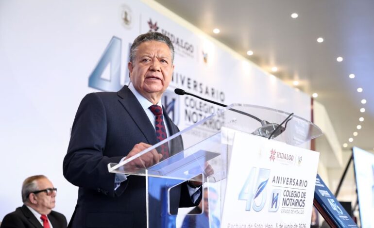 Julio Menchaca Acompaña Fortalecimiento del Colegio de Notarios del Estado de Hidalgo