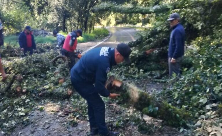 Policía Estatal Mantiene Apoyo y Monitoreo Ante Afectaciones Por Lluvias en Hidalgo