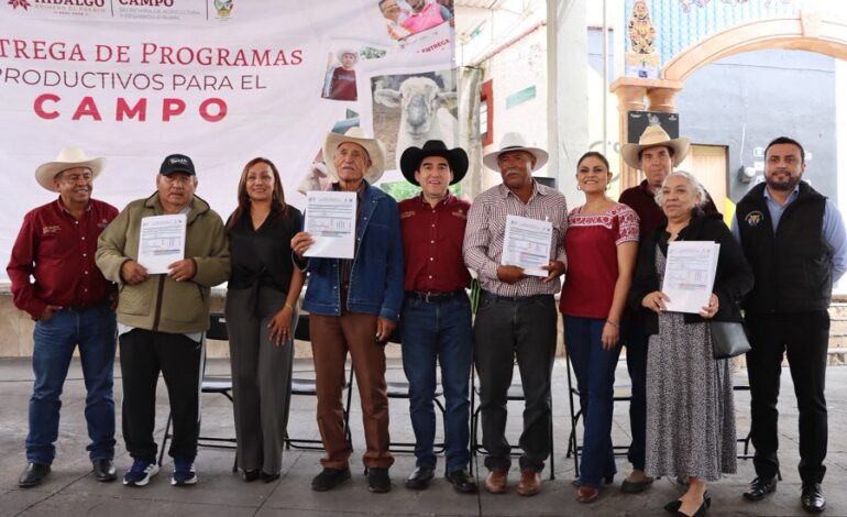Saderh entrega más de 9 mdp en apoyos para las y los productores de la región del Valle del Mezquital