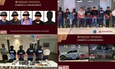 Despliega SSPH operativo en Huichapan; Asegura A Cinco Personas y Presunta Droga