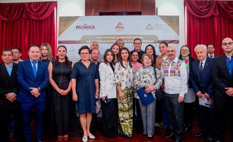 La Concanaco Servytur y presidentes municipales de Pachuca y pueblos mágicos Firmaron Pacto por la Prosperidad, la Justicia Económica y la Seguridad