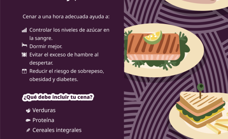 Recomienda IMSS Hidalgo Evitar Cenas Tardías Para Reducir Riesgo de Desarrollar Diabetes Tipo 2