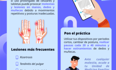 Recomienda IMSS Hidalgo Uso Moderado de Dispositivos Móviles Para Evitar Lesiones