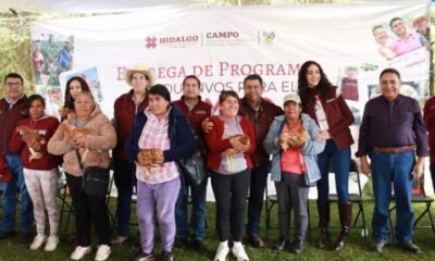 Saderh fortalece el campo hidalguense con entrega de apoyos agropecuarios y donación de 800 mil alevines en Acaxochitlán