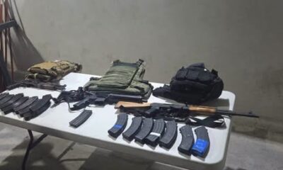 SEDENA. GUARDIA NACIONAL y PGJEH, Aseguraron Armamento, Municiones, Equipo Táctico y Un Vehículo