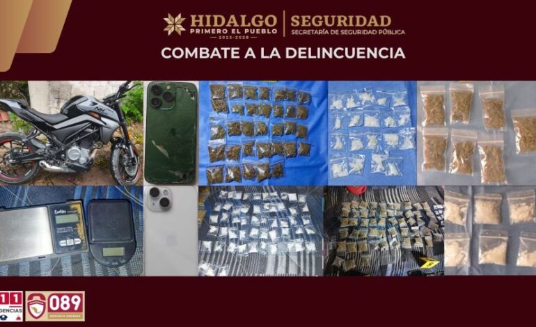 SSPH Desmantela Tres Puntos de Venta de Narcóticos en Tepeji del Río