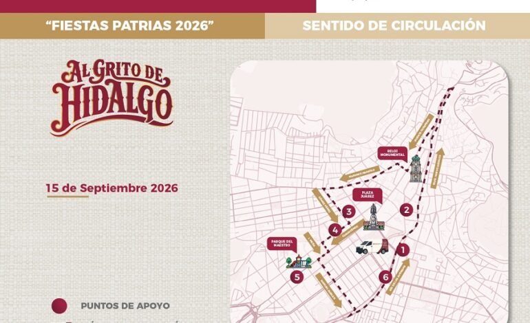 Anuncia Semot Plan operativo para las fiestas patrias 2026