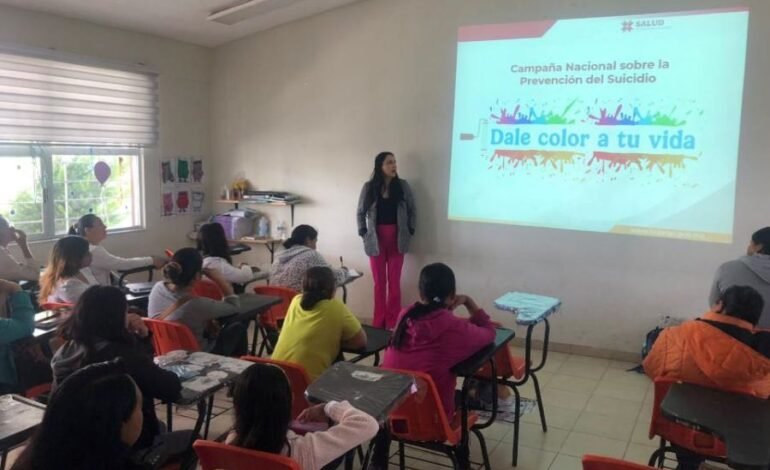 Hidalgo Fortalece Estrategia de Prevención del Suicidio Con Acciones Dirigidas a Jóvenes, Familias y Comunidades