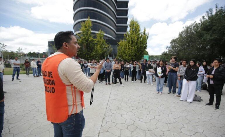 Participa la comunidad Garza con estricto orden en el Simulacro Nacional