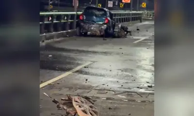 Conductor de Un Automóvil Se Estrelló a la Altura del Distribuidor Vial de El Palmar Contra La Barda de Contención. Murió