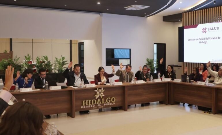 Instituciones del Sector Salud Acuerdan Acciones Conjuntas para Fortalecer Prevención, Vigilancia y Atención Oportuna en Hidalgo