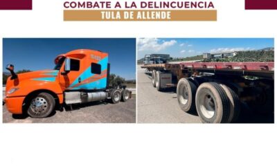 SSPH en Persecución Detiene a Un Sujeto Que Robo Un Tractocamión