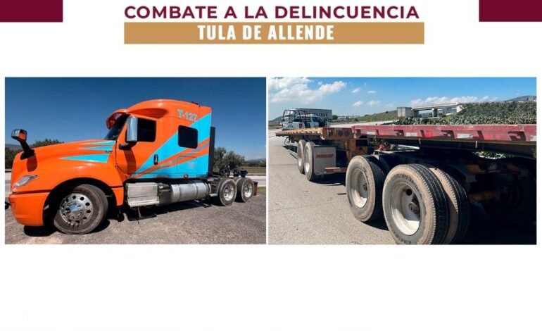 SSPH en Persecución Detiene a Un Sujeto Que Robo Un Tractocamión