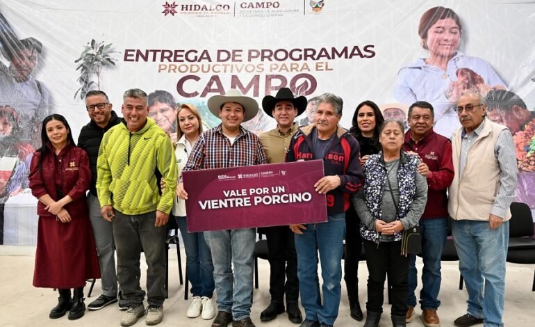 Saderh entrega apoyos productivos a 476 agro productores