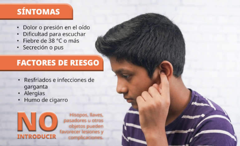 Exhorta IMSS Hidalgo a población a mantenerse alerta ante síntomas de otitis