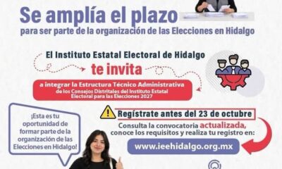 IEEH Amplía Plazos De Registro Para Integrar Los 18 Consejos Distritales Rumbo A Las Elecciones 2027