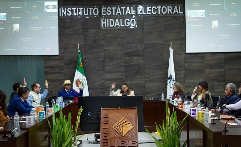 IEEH Aprobó el Calendario Electoral del Proceso Electoral Local Concurrente 2026-2027.