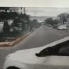 Percance en el que se vio involucrada una unidad del transporte metropolitano, sobre el bulevar Felipe Ángeles.