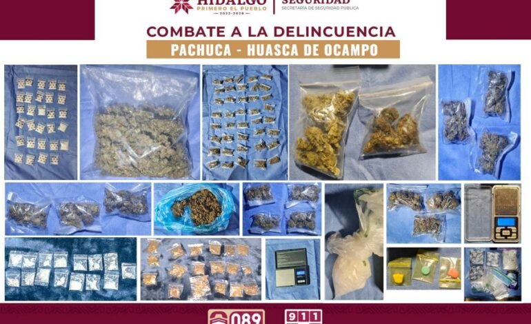 SSPH asegura cerca de 4 mil dosis de presunta droga y detiene a tres personas