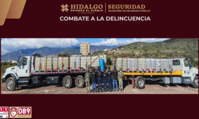 SSPH asegura hidrocarburo de procedencia ilícita en Pachuca
