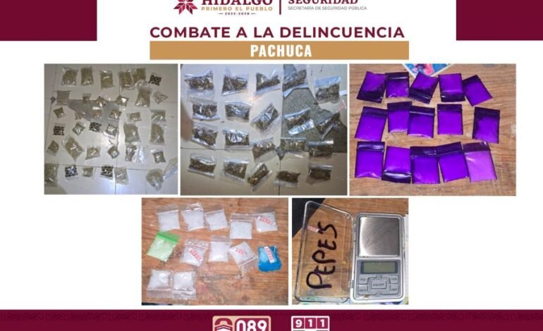 SSPH Detiene a Dos Personas y Asegura 640 Dosis de Presuntas Drogas