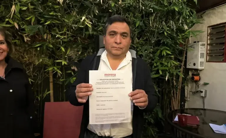 Tonatiuh Herrera Gutiérrez militante y fundador histórico de Morena anuncia registro por Pachuca y exige encuestas transparentes frente a imposiciones.